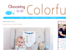 Tablet Screenshot of choosingtobecolorful.com